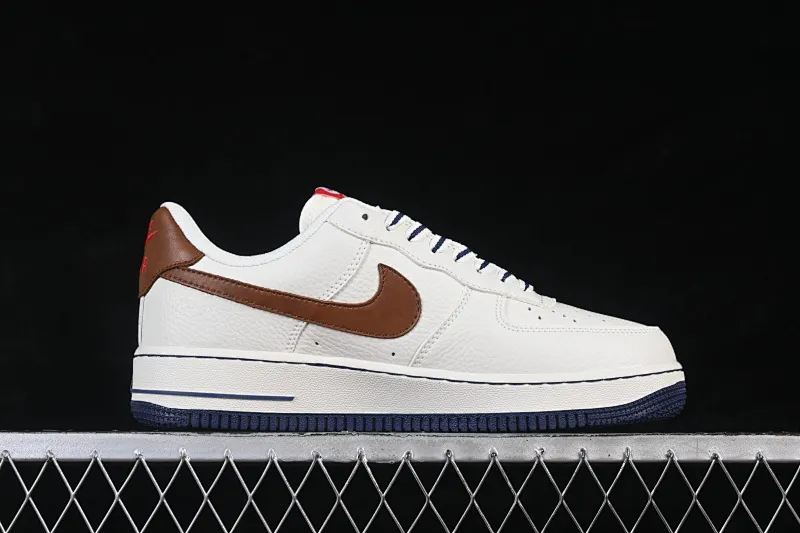 All categories Nk Air Force 1 Air Force series Nk Air Force 1 Low Air Force low-top Nike Air Force 1'07 Low Milky white brown red Air Force 1 low-top casual sneakers NH0601-541